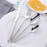 304 Stainless Steel Stylus Tableware Sets Silver Mirror Polish for Wedding Restaurant