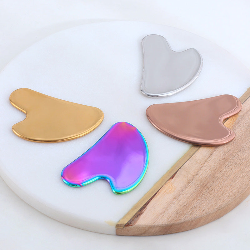 Terahertz Energy Stone Gua Sha Scraper Tools Lymphatic Drainage Massager Facial Beauty Tools-Heart Shape