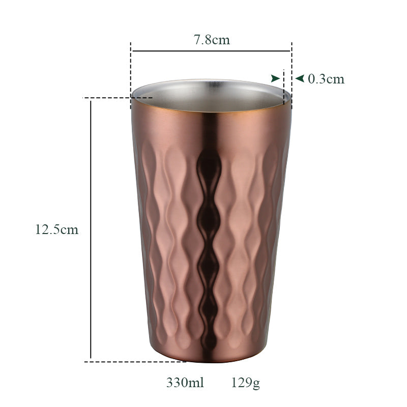 Custom Logo Drinking Heat Bottle Water Cup Scald Proof Stainless Steel Coffee Mug