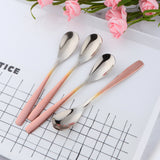 Exquisite Coffee Spoon Smooth Edge European Style Have More Color to Choose