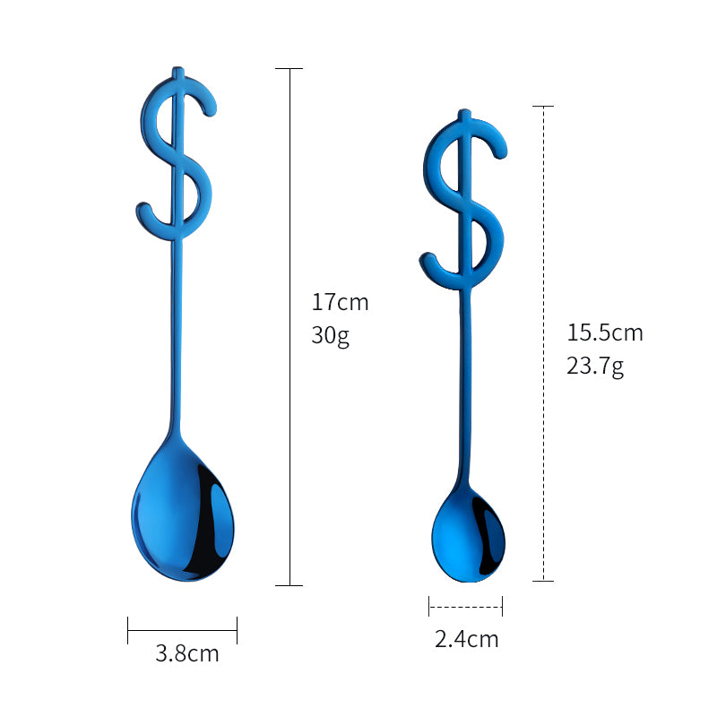 High Quality Creative USD Stainless Steel 304 Ice Cream Tea Coffee Spoons