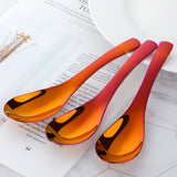 Amazon Hot Sale Popular Tableware Spoon Magic Red Color Mirror Polishing