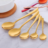 New Design Fish Tail Spoon 304 Stainless Steel Metal Cutlery Mirror Polished