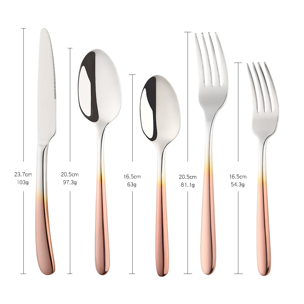 Cheap Price Wholesale Black Gold Mirror Polish Tableware Sets for Wedding Restaurant