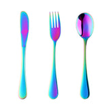 Buyer Star Wholesale Children Tableware Knife Fork Spoon Silver Cutlery Sets