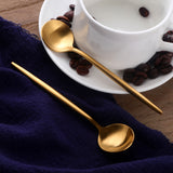 Buyer Star Bulk Sale Colorful Tea Spoon Mirror Polish Tableware Hotel Wine Bar