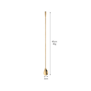 Buyer Star Bar Spoon Cocktail Mixing Stirrers for Drink Cocktail Spoon Long Handle Bar Spoon Cocktail Stirring Spoon for Shaker Tall Cups