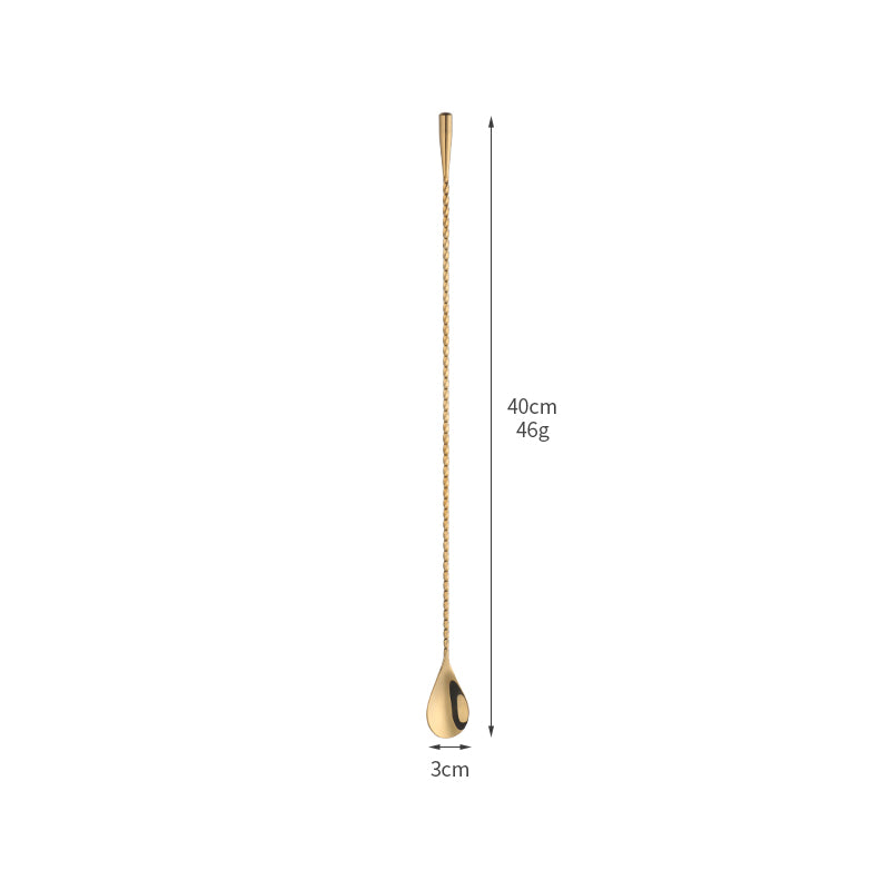 Buyer Star Bar Spoon Cocktail Mixing Stirrers for Drink Cocktail Spoon Long Handle Bar Spoon Cocktail Stirring Spoon for Shaker Tall Cups