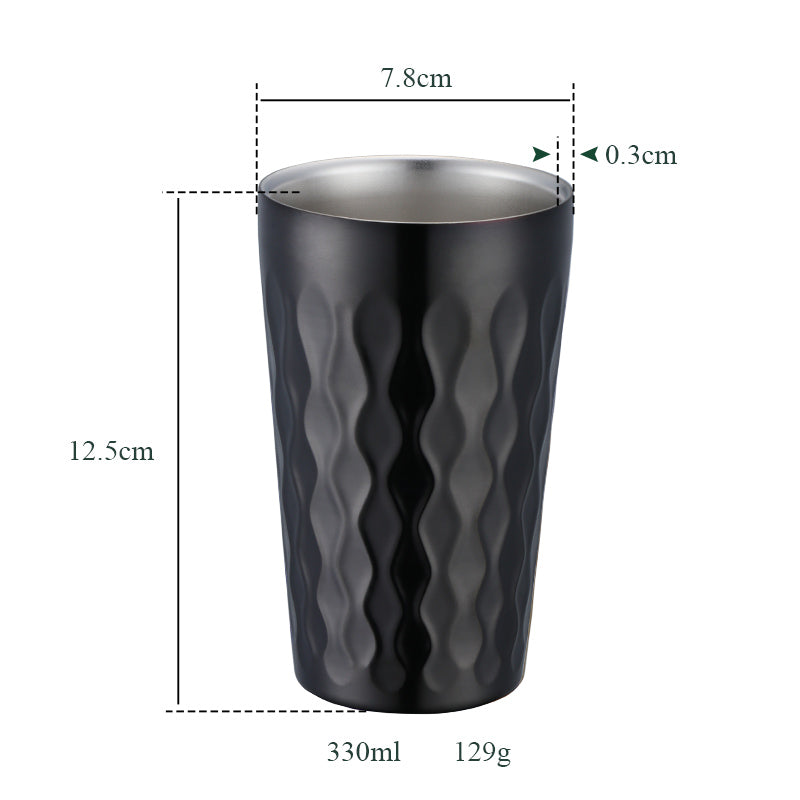 Custom Logo Drinking Heat Bottle Water Cup Scald Proof Stainless Steel Coffee Mug