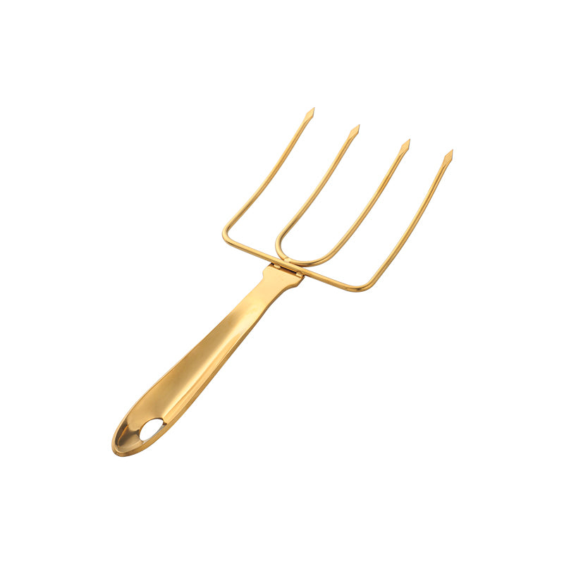 Stainless Steel Turkey fork Transfer Chicken or Ham Poultry Lifters Easily Professional Carving Roaster Poultry Forks