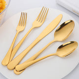 Buyer Star Wholesale Manufacturing Cutlery Sets Gold Tableware mirror polished