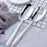 Buyer Star Snake Skin Design Long Salad Spoon Fork 2Pcs Tableware Sets 304 Stainless