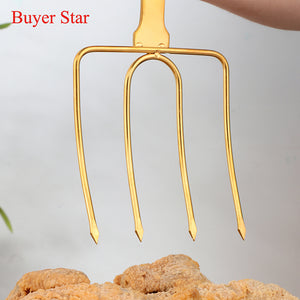 Buyerstar Star Stainless Steel Turkey & Roast Lifters Turkey and Poultry Lifters Roaster Poultry Forks Great for Thanksgiving