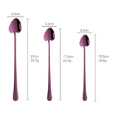 Hot Sale 18/10 Stainless Steel Creative Heart Shaped Ice Spoon Dessert Coffee Stirring Serving Spoon