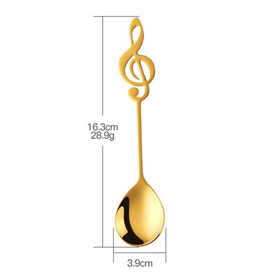 Stainless Steel Coffee Tea Spoon Music Symbols Spoon