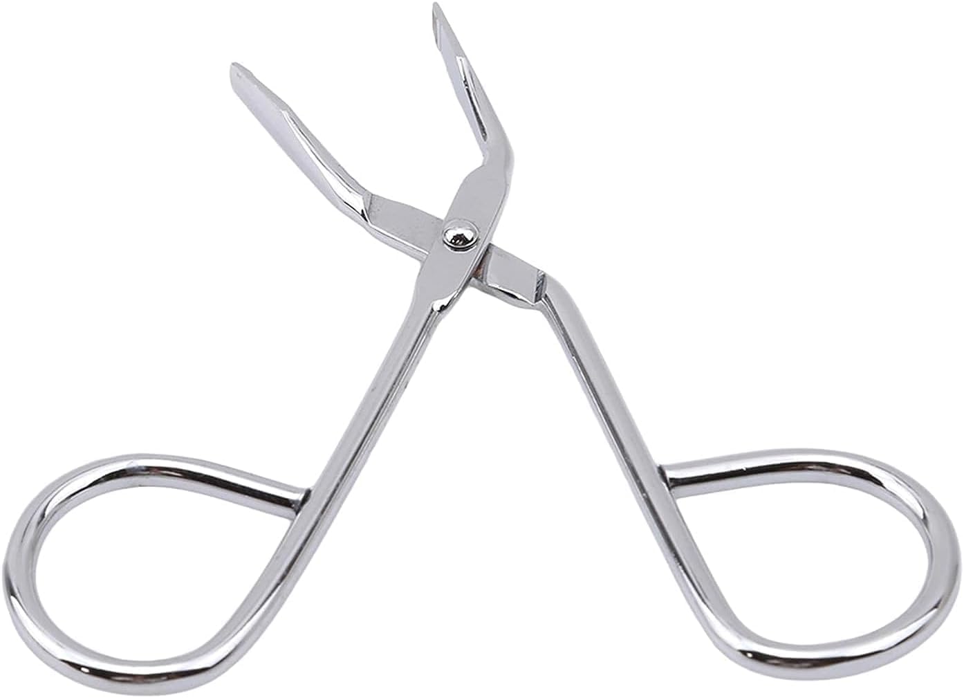Stainless Steel Eyebrow Scissors Tweezers,Elbow Pliers Clip Scissors,Flat Tip Tweezers Hair Plucker Hair Removal Tweezers Silver