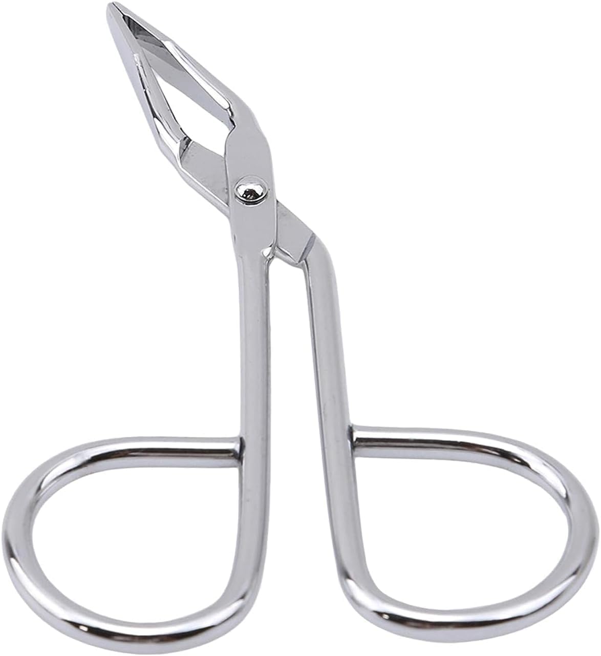 Stainless Steel Eyebrow Scissors Tweezers,Elbow Pliers Clip Scissors,Flat Tip Tweezers Hair Plucker Hair Removal Tweezers Silver