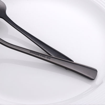 Factory Wholesale Best Price Dinnerware Black Cutlery Mirror Polished