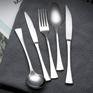 Buyer Star Stainless Steel Cutlery Sets Black Gold Tableware mirror polished