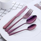 304 Stainless Steel Metal Dinnerware Silver Cutlery Restaurant Wedding