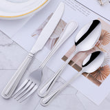 Buyer Star Wholesale Cheap Price 304 Stainless Steel Metal Dinnerware Silver Cutlery Sets