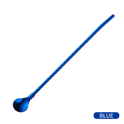 Unique Design Colorful Stainless Steel Sprial Pipette Spoon