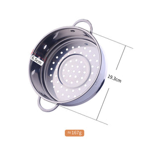 Stainless Steel Steamer with Handles Non Stick, Non Toxic Coating Steam Veggies, Seafood