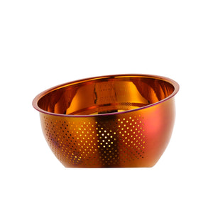 Rice Washer Strainer Bowl Washing Bowl  Stainless Steel Rinser Side Drainers Small Colander for Cleaning Fruits, Vegetables, With Versatile Kitchen Tool