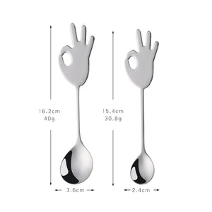 Reusable Golden Plated Stainless Steel Spoon Colorful Handle Dessert Tea Coffee Spoon Scoop