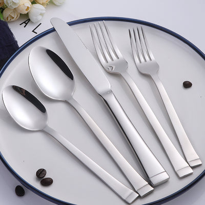 Buyer Star Silverware Set with Knives Forks Stainless Steel for Wedding Restaurant