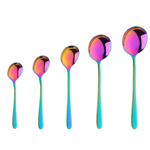 ODM/OEM Popular Custom Mini Long Handled Stainless Steel Rose Gold Coffee Spoon Metal Dessert Tea Spoon