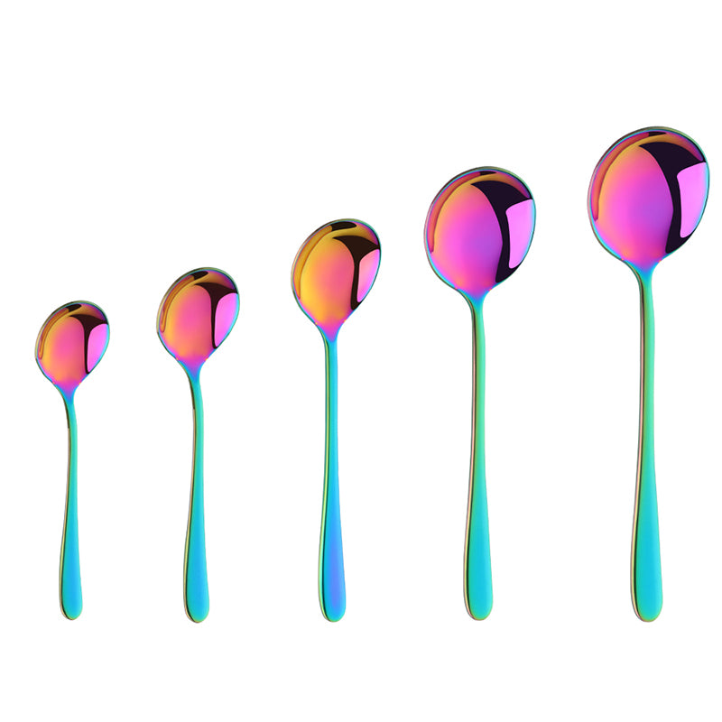 ODM/OEM Popular Custom Mini Long Handled Stainless Steel Rose Gold Coffee Spoon Metal Dessert Tea Spoon