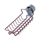 Stainless Steel Sponge Holder for Kitchen Sink Hanging Drain Rack, Soap, Brush, Towel Storage Rack Faucet Storage Rack