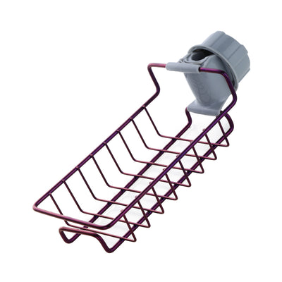 Stainless Steel Sponge Holder for Kitchen Sink Hanging Drain Rack, Soap, Brush, Towel Storage Rack Faucet Storage Rack