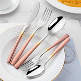 Hot Sale Gradated Rose Gold Mirror Polish Flatware for Party Bar