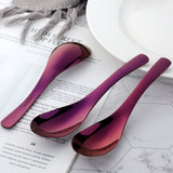 Buyer Star Bulk Sale Tableware Spoon Purple Color Cutlery Sets