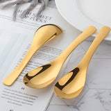 Mirror Polishing Stainless Steel Tableware Spoon Gold Color