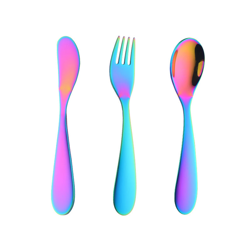 Toddler Kids Silverware Flatware Set, Preschooler Eating Utensils, Spoons Forks Butter Knives, Dishwasher Safe
