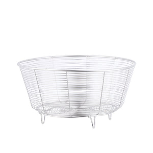 Stainless Steel Wire Fruit Basket, Storage Bowl, Colander Bowl, Fruit Bowl, Organizer for Fruits, Vegetables, and Snacks