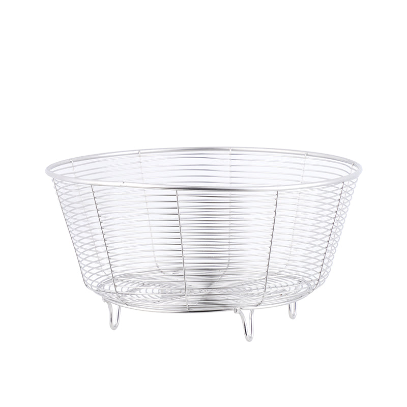 Stainless Steel Wire Fruit Basket, Storage Bowl, Colander Bowl, Fruit Bowl, Organizer for Fruits, Vegetables, and Snacks