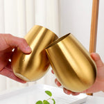 Stainless Steel Stemless Wine Beer Glasses Cup Beer Mugs Set for Cocktails, Beer, Champaign, Whiskey, Juice
