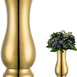 Metal Vase Centerpiece Decoration, Stainless Steel Tabletop Flower Vases- Ideal for Office, Home Wedding Birthday Anniversary Ceremony Event Decor