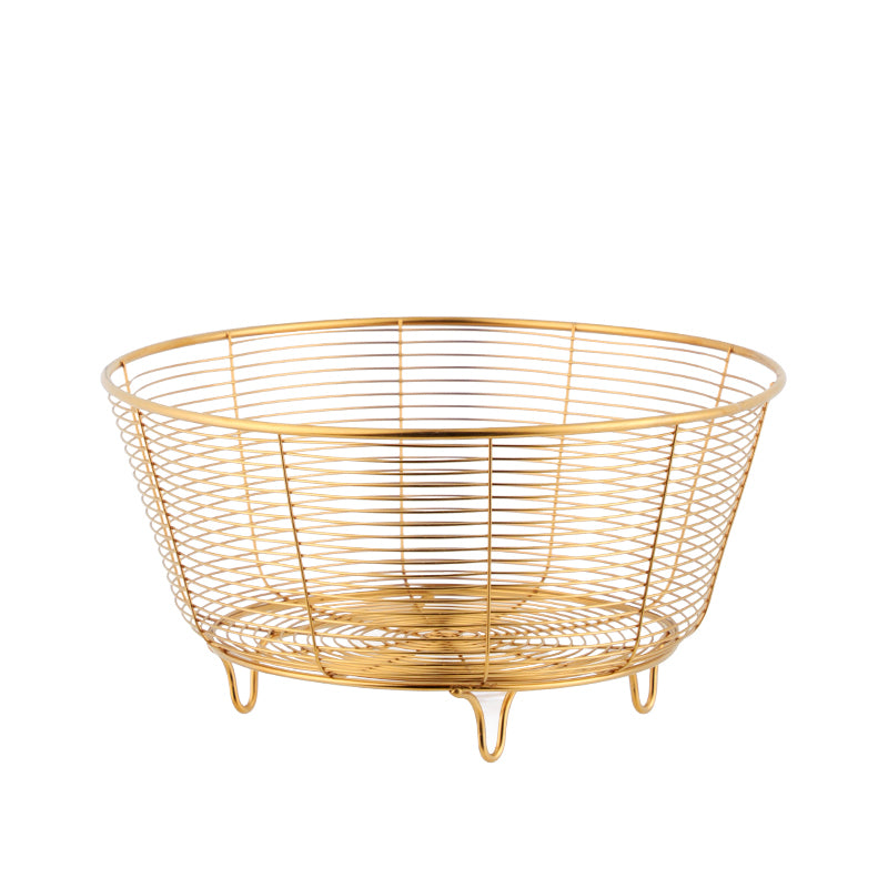 Stainless Steel Wire Fruit Basket, Storage Bowl, Colander Bowl, Fruit Bowl, Organizer for Fruits, Vegetables, and Snacks