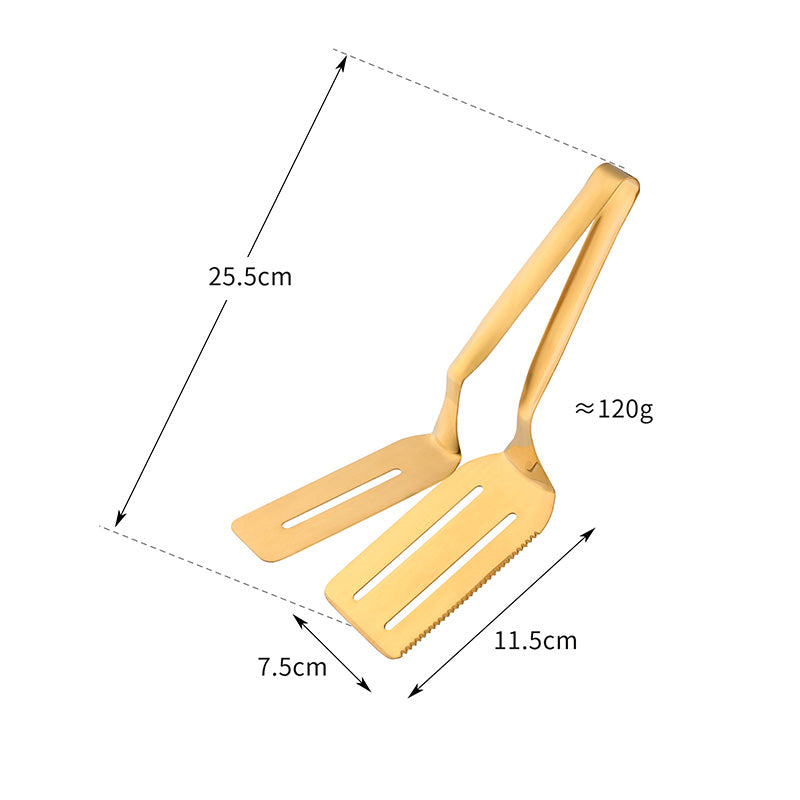 Colorful Design 304 Stainless Steel Toothed Steak Clip Mirror Polishing