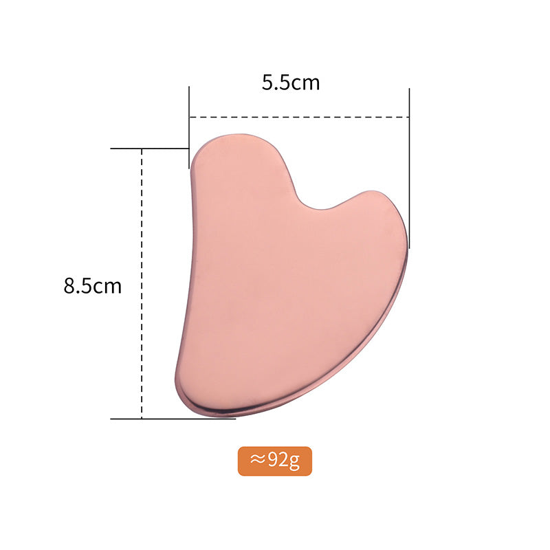 Terahertz Energy Stone Gua Sha Scraper Tools Lymphatic Drainage Massager Facial Beauty Tools-Heart Shape