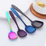 Cutlery Spoon Mirror Polishing Blue Color Accept Customized