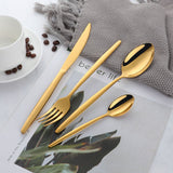 Buyer Star Stylus Tableware Sets Gold Mirror Polish for Wedding Restaurant