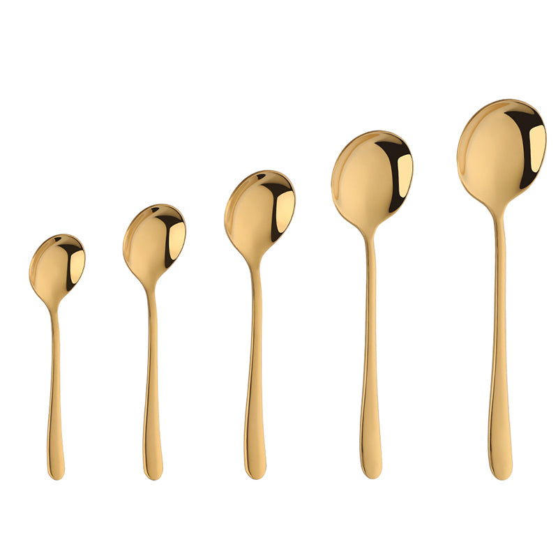 ODM/OEM Popular Custom Mini Long Handled Stainless Steel Rose Gold Coffee Spoon Metal Dessert Tea Spoon