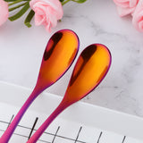 Exquisite Coffee Spoon Smooth Edge European Style Have More Color to Choose