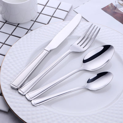 304 Stainless Steel Metal Dinnerware Silver Cutlery Restaurant Wedding